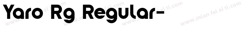 Yaro Rg Regular字体转换